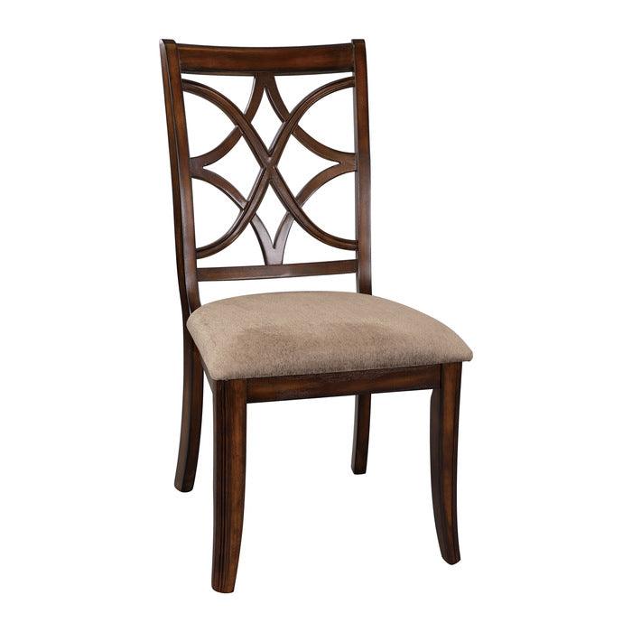 Homelegance - Keegan Rich Brown Cherry 5 Piece Dining Table Set - 2546-96-5