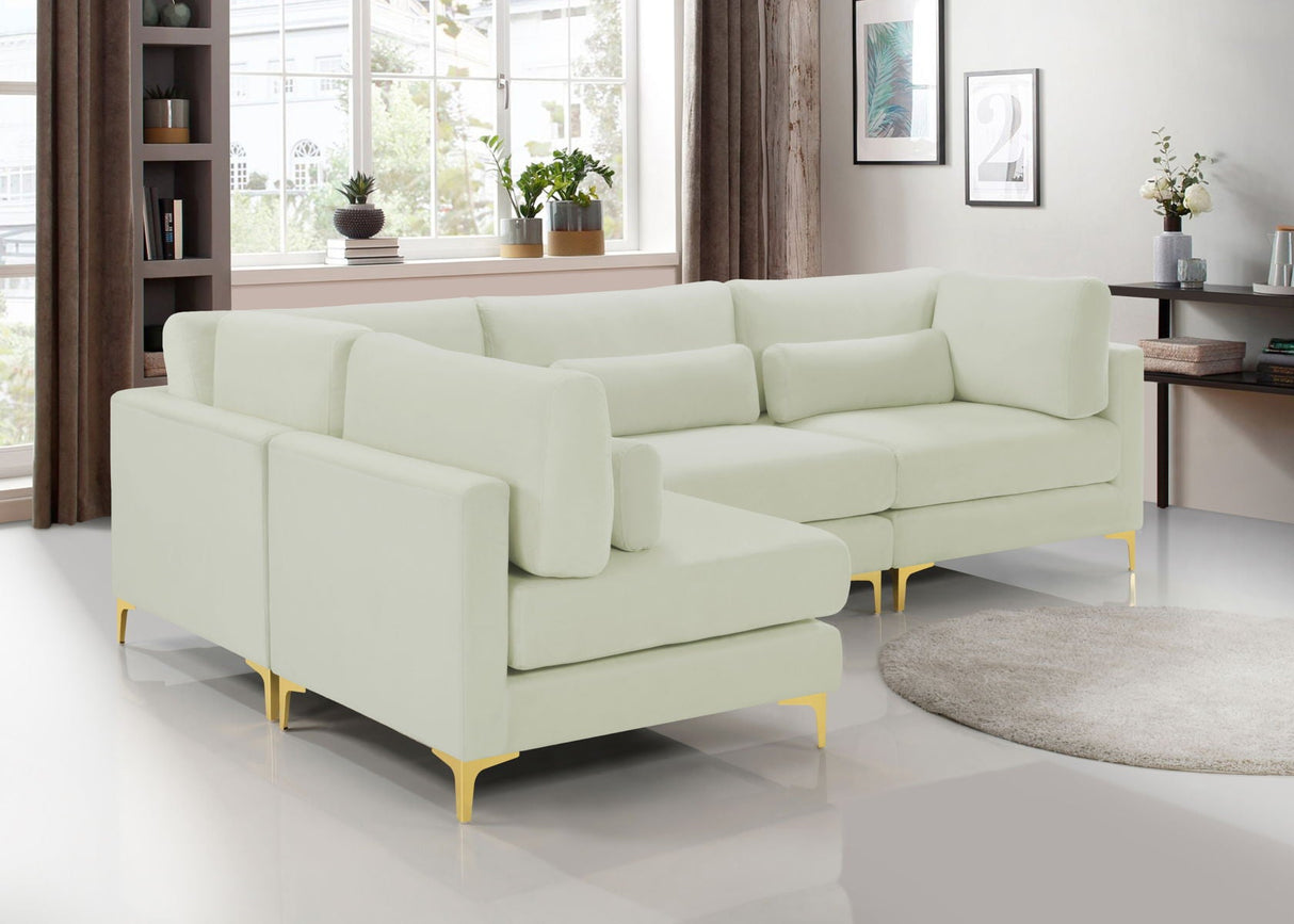 Julia - Modular Sectional 4 Piece - Cream - Home Elegance USA