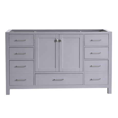 Bathroom Vanity Base Cabinet only, Single Bath Vanity in Gray, Bathroom Storage with Soft Close Doors and Drawers - Home Elegance USA