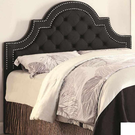 Coaster Furniture - Ojai Charcoal Upholstered Full-Queen Tufted Headboard - 300443Qf