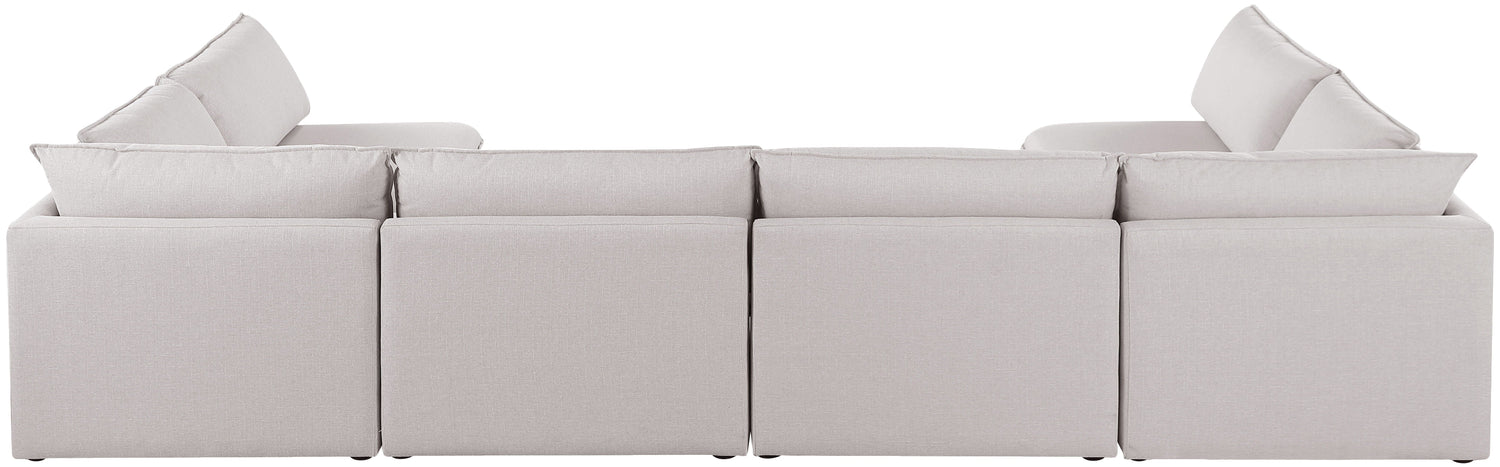 Mackenzie - Modular Sectional 6 Piece - Beige - Fabric - Home Elegance USA