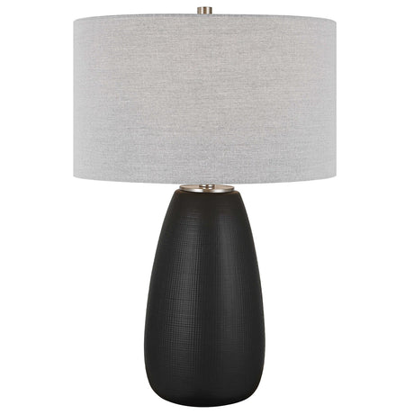 Uttermost Twilight Satin Black Table Lamp - Home Elegance USA