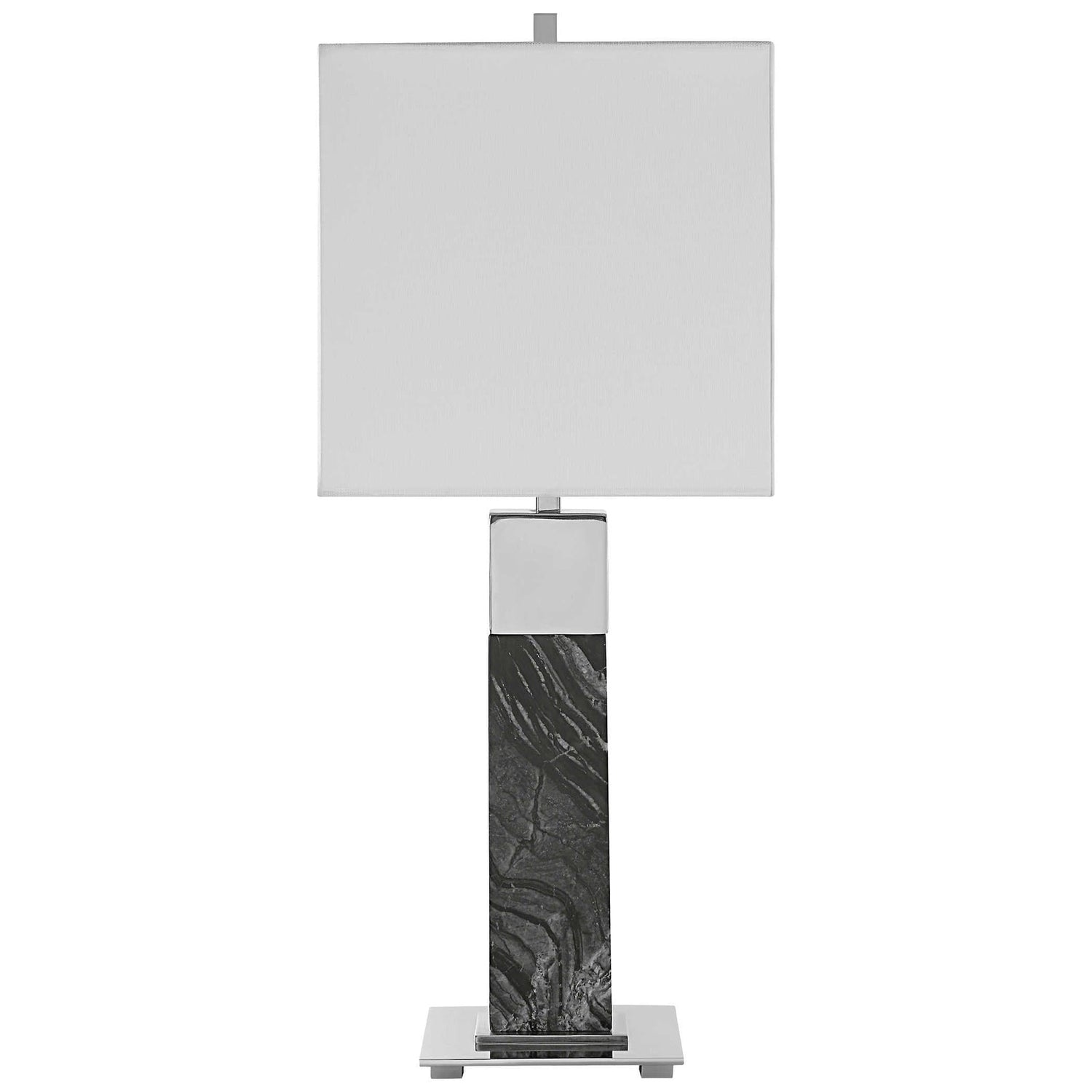 Uttermost Pilaster Black Marble Table Lamp - Home Elegance USA