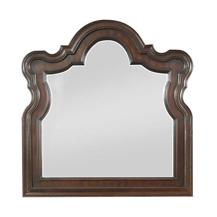 Royal Highlands Dresser & Mirror Set in Dark Cherry – Homelegance 1603-5 - sold by Home Elegance USA