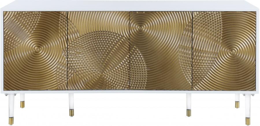 Bellissimo Sideboard - Buffet In White Lacquer - 321 | Meridian | Home Elegance USA