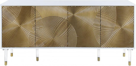 Bellissimo Sideboard - Buffet In White Lacquer - 321 | Meridian | Home Elegance USA