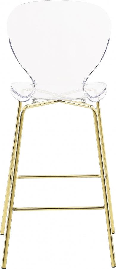 Meridian Furniture - Clarion Counter Stool In Gold (Set Of 2) - 767-C