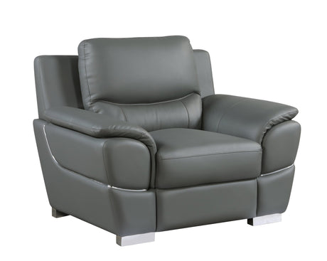 Genuine Leather Chair - Home Elegance USA