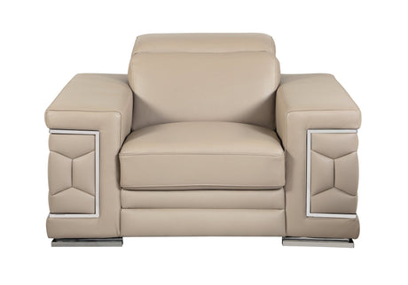 Top Grain Italian Leather Chair - Home Elegance USA