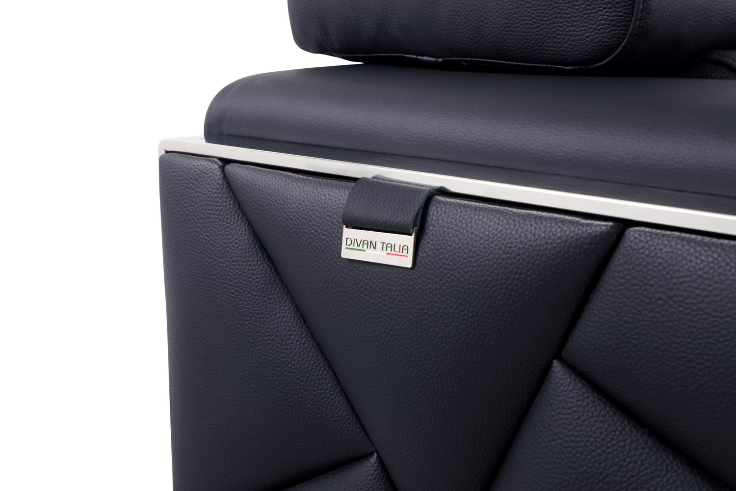 Global United Top Grain Italian Leather  Chair - Home Elegance USA