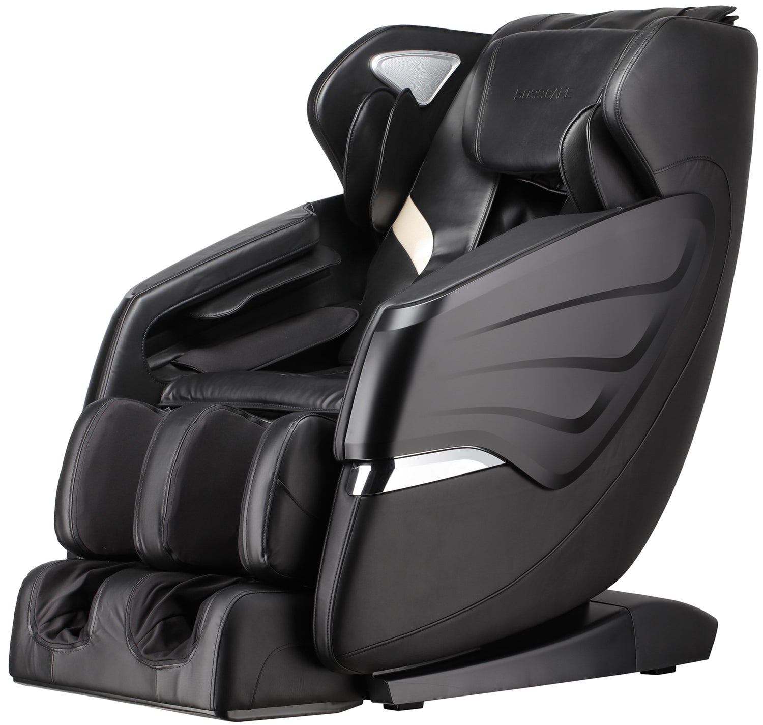 Massage Chairs SL Track Full Body Massage Recliner with Foot Roller,Airbag Massage,Zero Gravity, Bluetooth Speaker Black Home Elegance USA