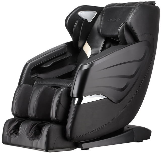 Massage Chairs SL Track Full Body Massage Recliner with Foot Roller,Airbag Massage,Zero Gravity, Bluetooth Speaker Black Home Elegance USA