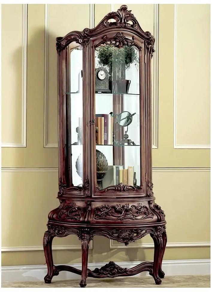 407J Luxury Curio Cabinet - French Provincial Design | Home Elegance USA