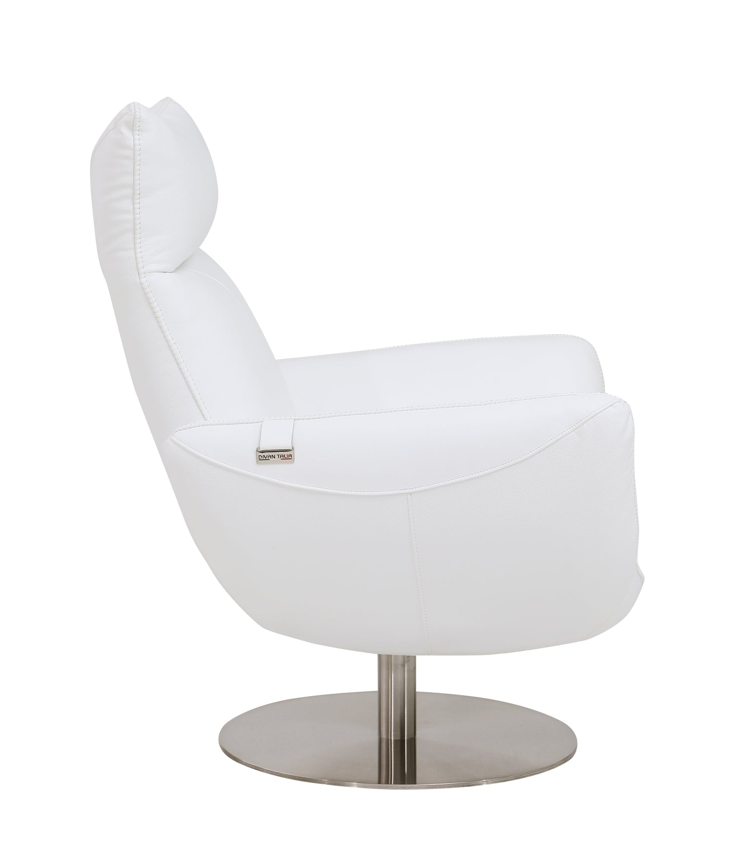 Global United Modern Genuine Italian Leather Upholstered Chair Home Elegance USA