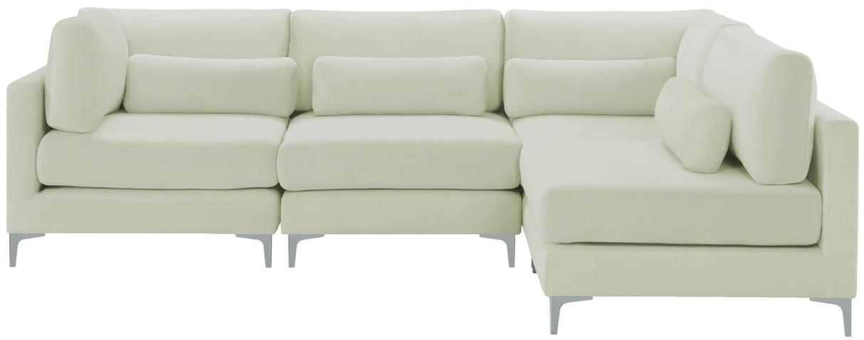 Julia - Modular Sectional 4 Piece - Cream - Home Elegance USA