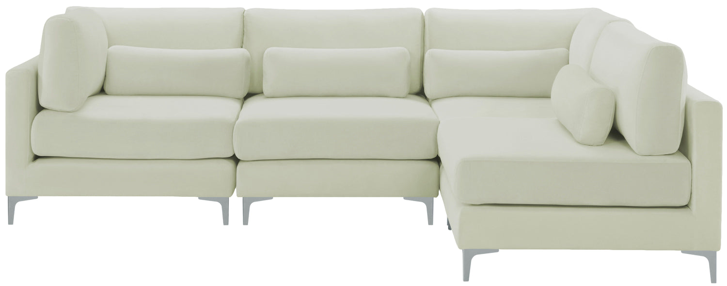 Julia - Modular Sectional 4 Piece - Cream - Home Elegance USA