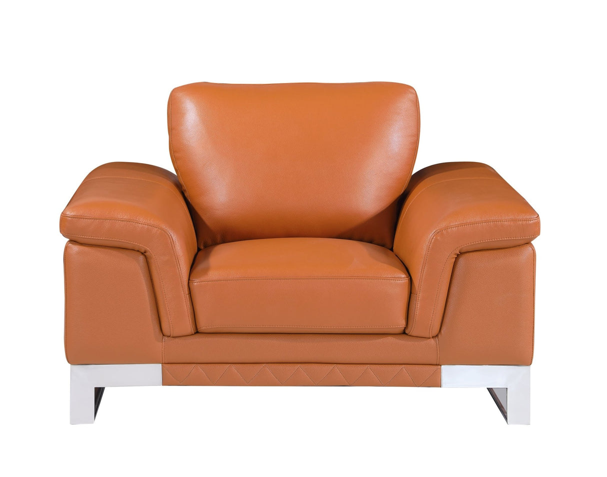 Top Grain Italian Leather Chair - Home Elegance USA
