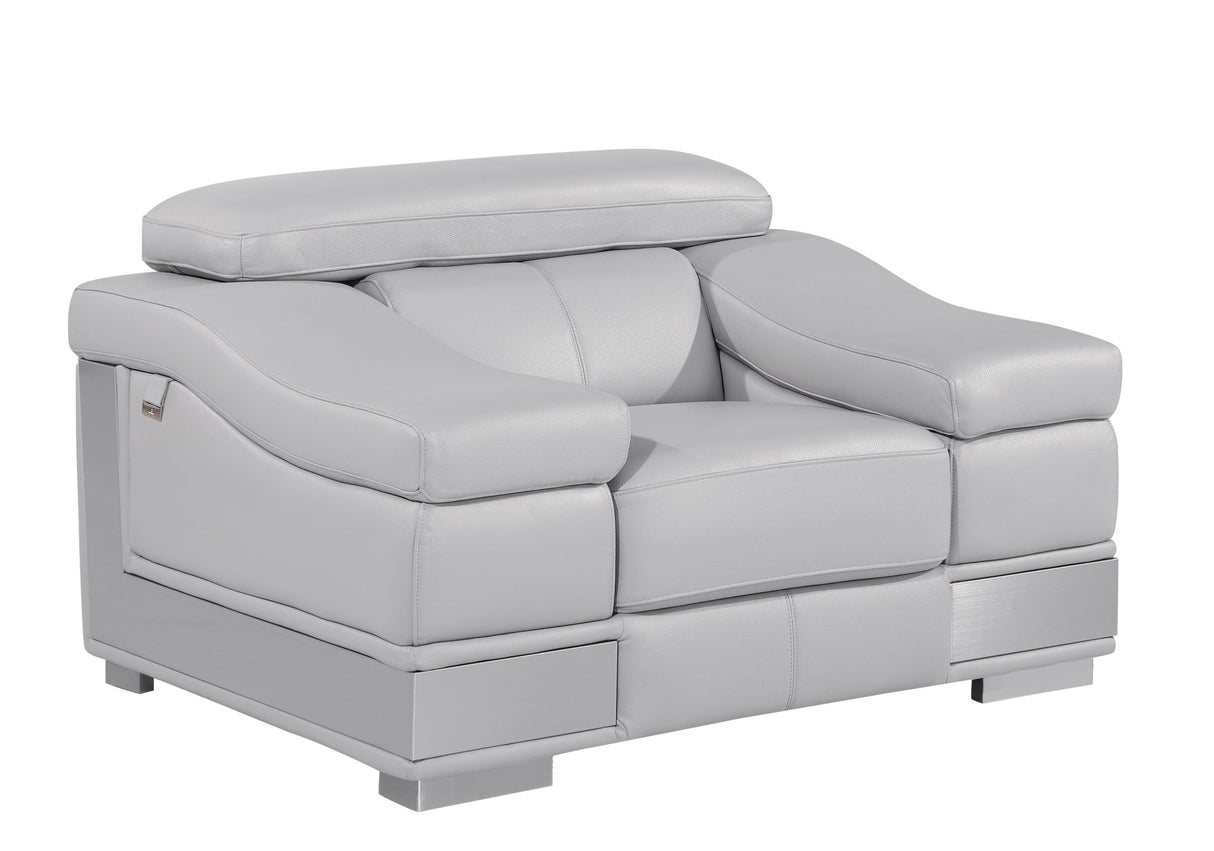 Top Grain Italian Leather Chair - Home Elegance USA