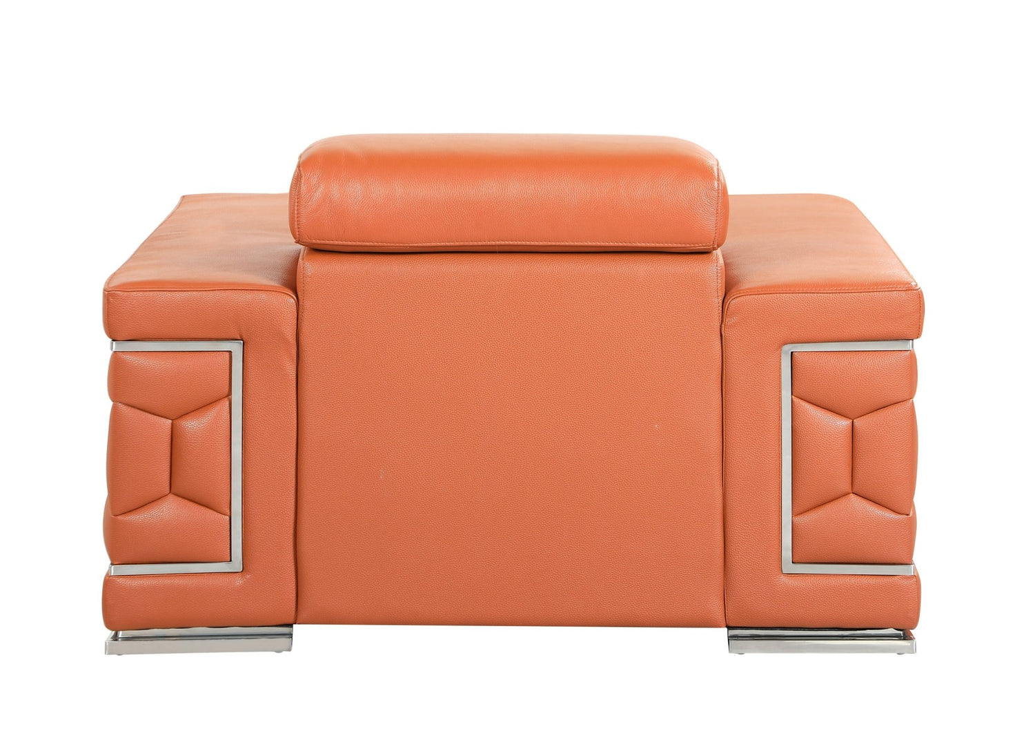 Top Grain Italian Leather Chair - Home Elegance USA