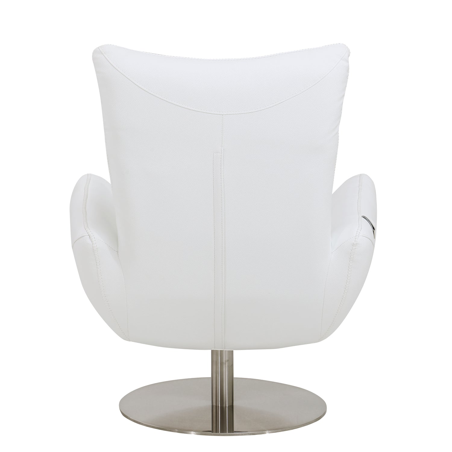 Global United Modern Genuine Italian Leather Upholstered Chair Home Elegance USA
