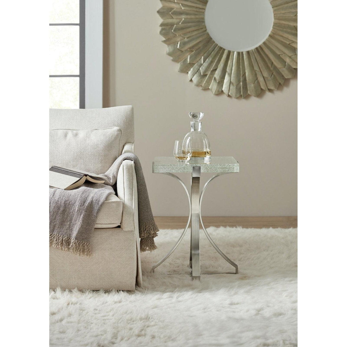 Bubble Glass Accent Table | Hooker | Home Elegance USA