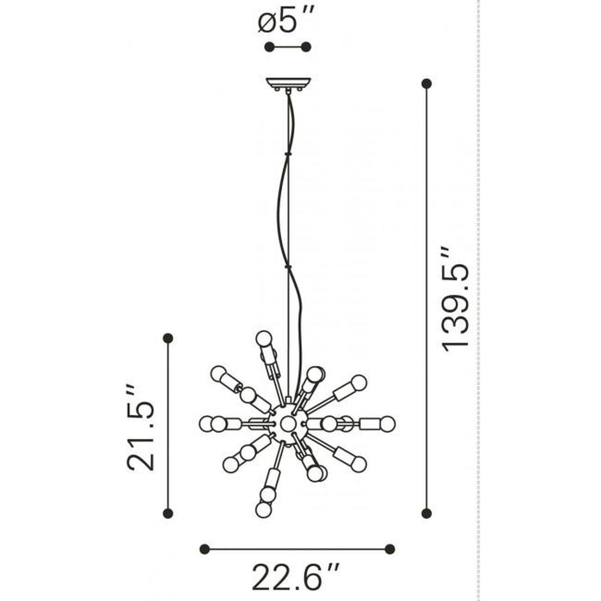 Zuo Pulsar Ceiling Lamp