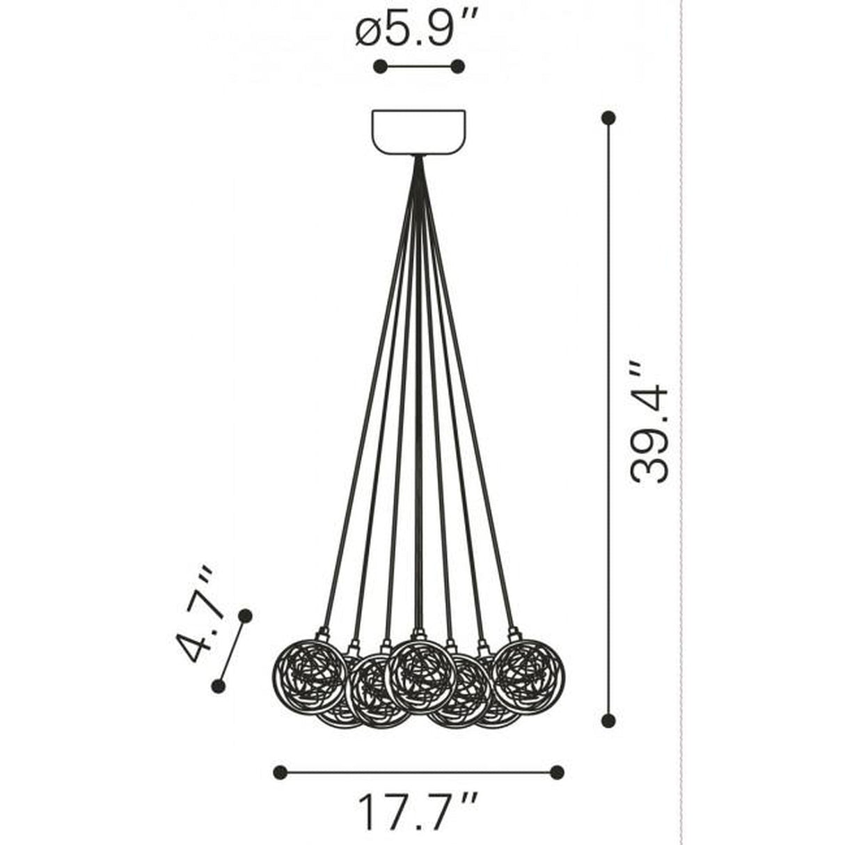 Zuo Cosmos Ceiling Lamp