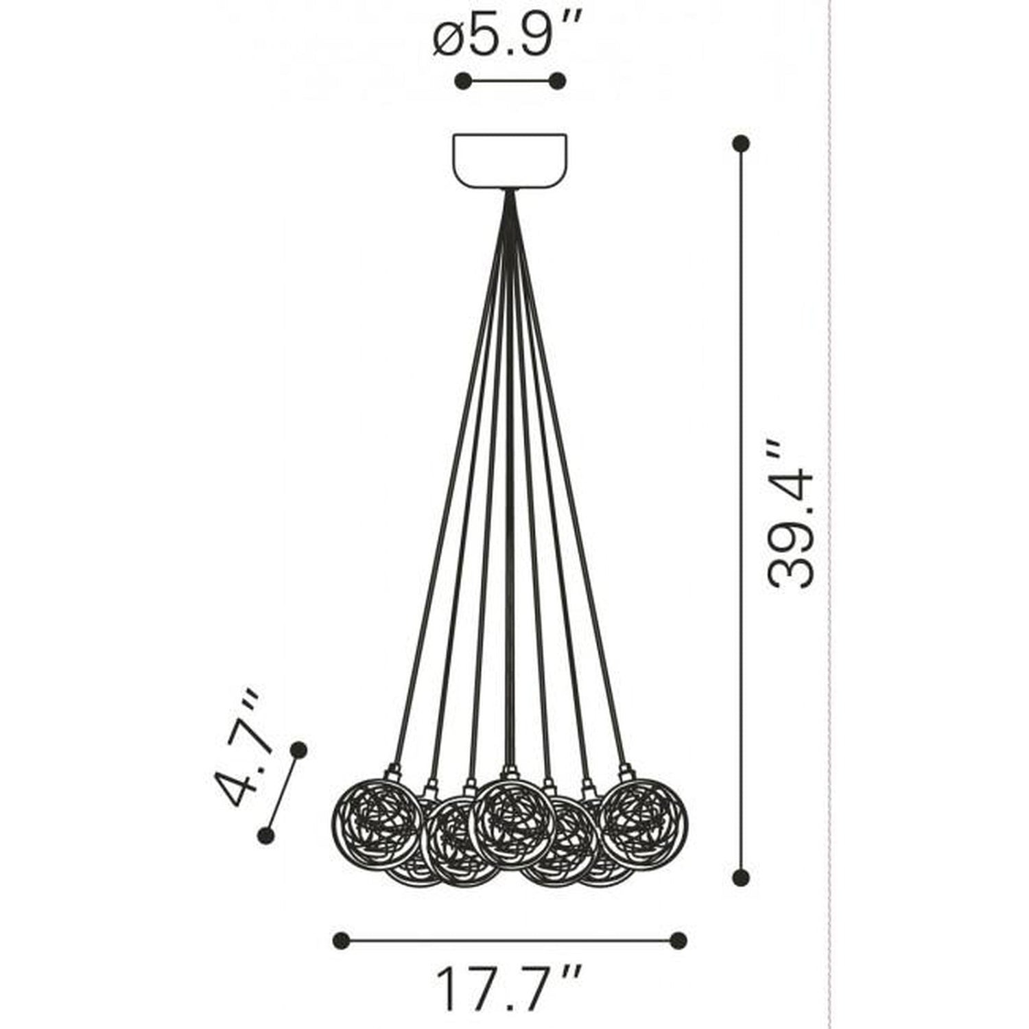 Zuo Cosmos Ceiling Lamp