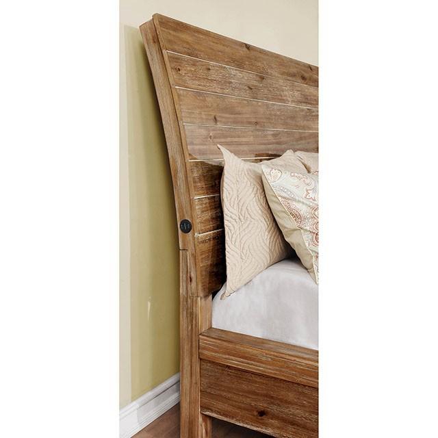 Furniture of America Dion Queen Panel Bed with Storage CM7361Q-BED - Home Elegance USA