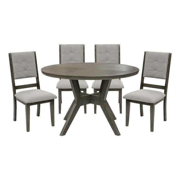 Homelegance - Nisky 5 Piece Dining Table Set - 5165Gy-48-5Set