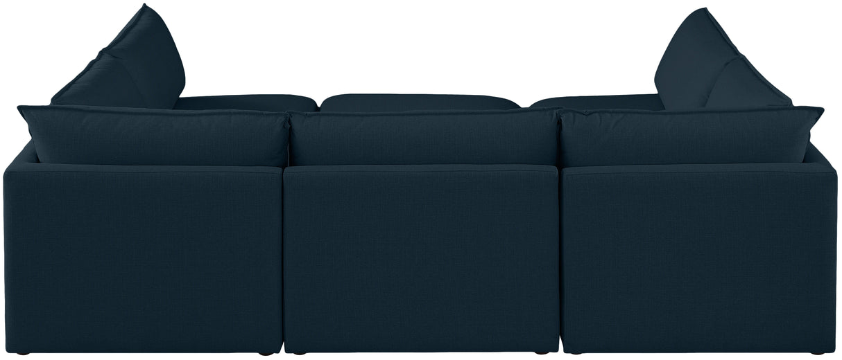 Mackenzie - Modular Sectional 6 Piece - Navy - Home Elegance USA