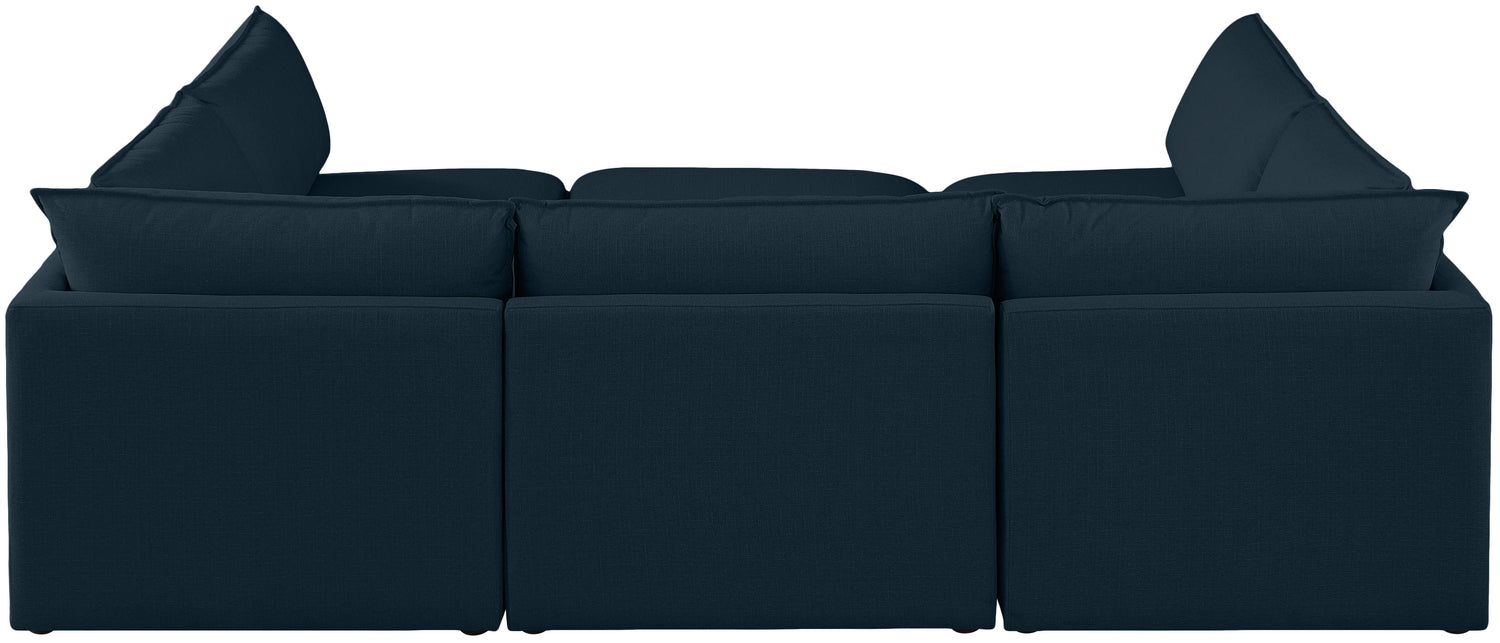 Mackenzie - Modular Sectional 6 Piece - Navy - Home Elegance USA