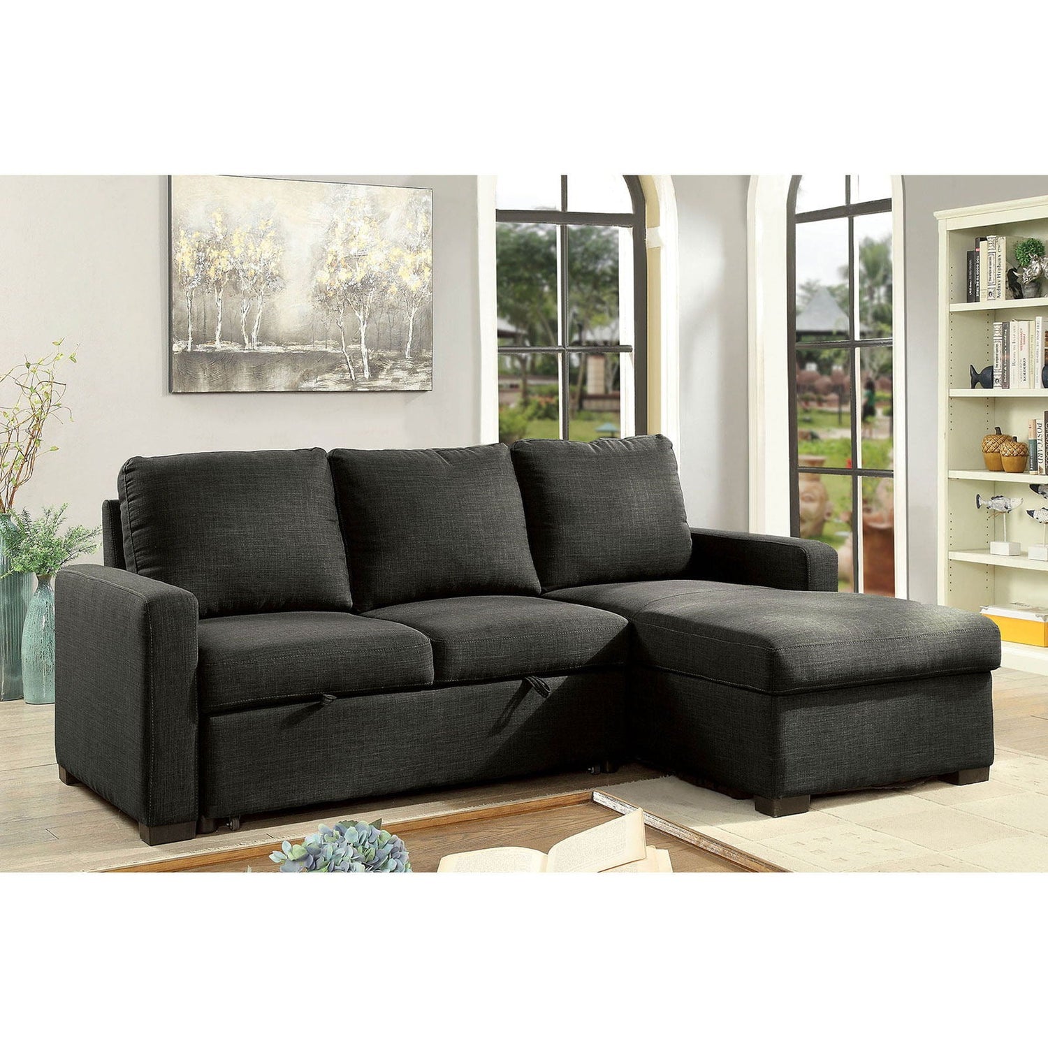 Arabella - Sectional - Dark Gray | Home Elegance USA