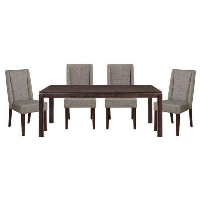 Homelegance - Kavanaugh 5 Piece Dining Room Set In Dark Brown - 5409-78-5Set