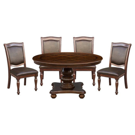 Homelegance - Lordsburg 5 Piece Dining Room Set In Brown Cherry - 5473-54-5Set