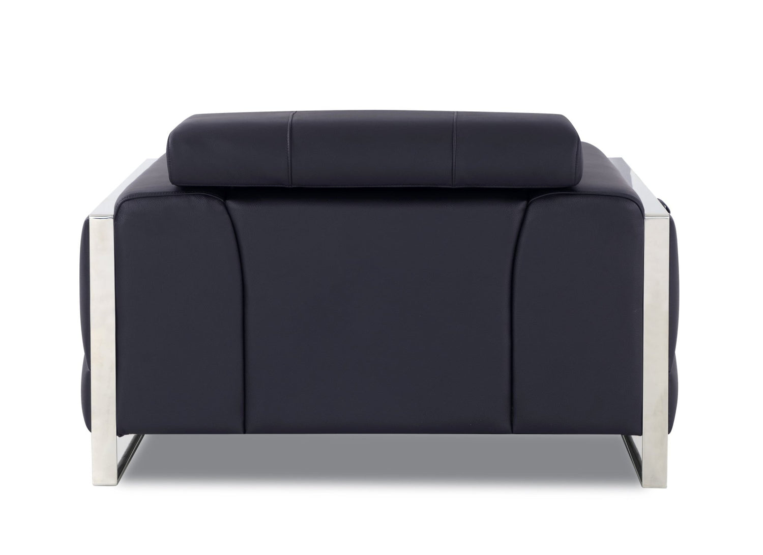 Global United Top Grain Italian Leather  Chair - Home Elegance USA