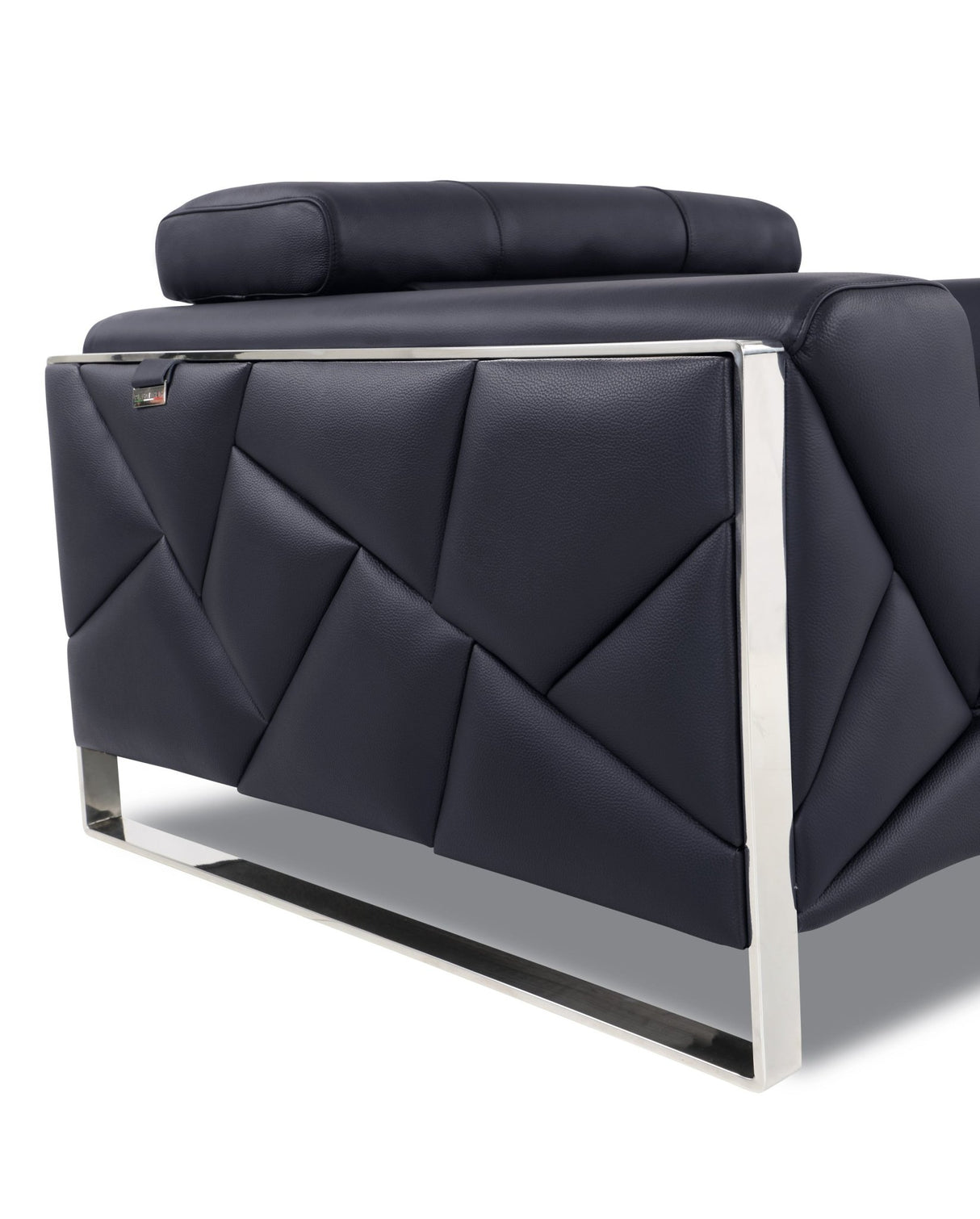 Global United Top Grain Italian Leather  Chair - Home Elegance USA