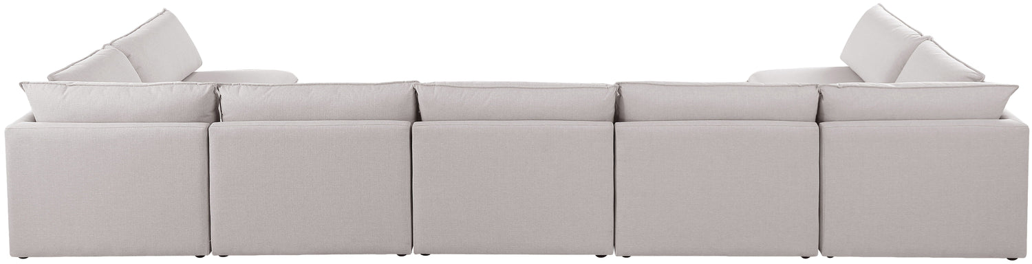 Mackenzie - Modular Sectional 7 Piece - Beige - Fabric - Home Elegance USA