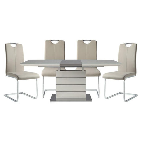 Homelegance - Glissand 5 Piece Rectangular Dining Table Set - 5599-71-5