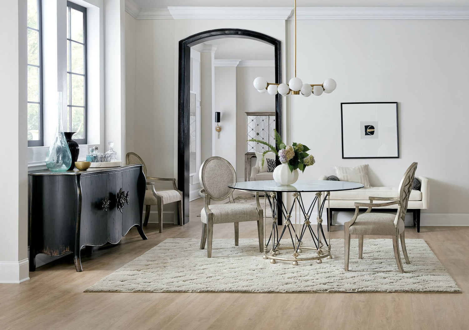 Hooker Furniture Sanctuary Pirouette Round Dining Table