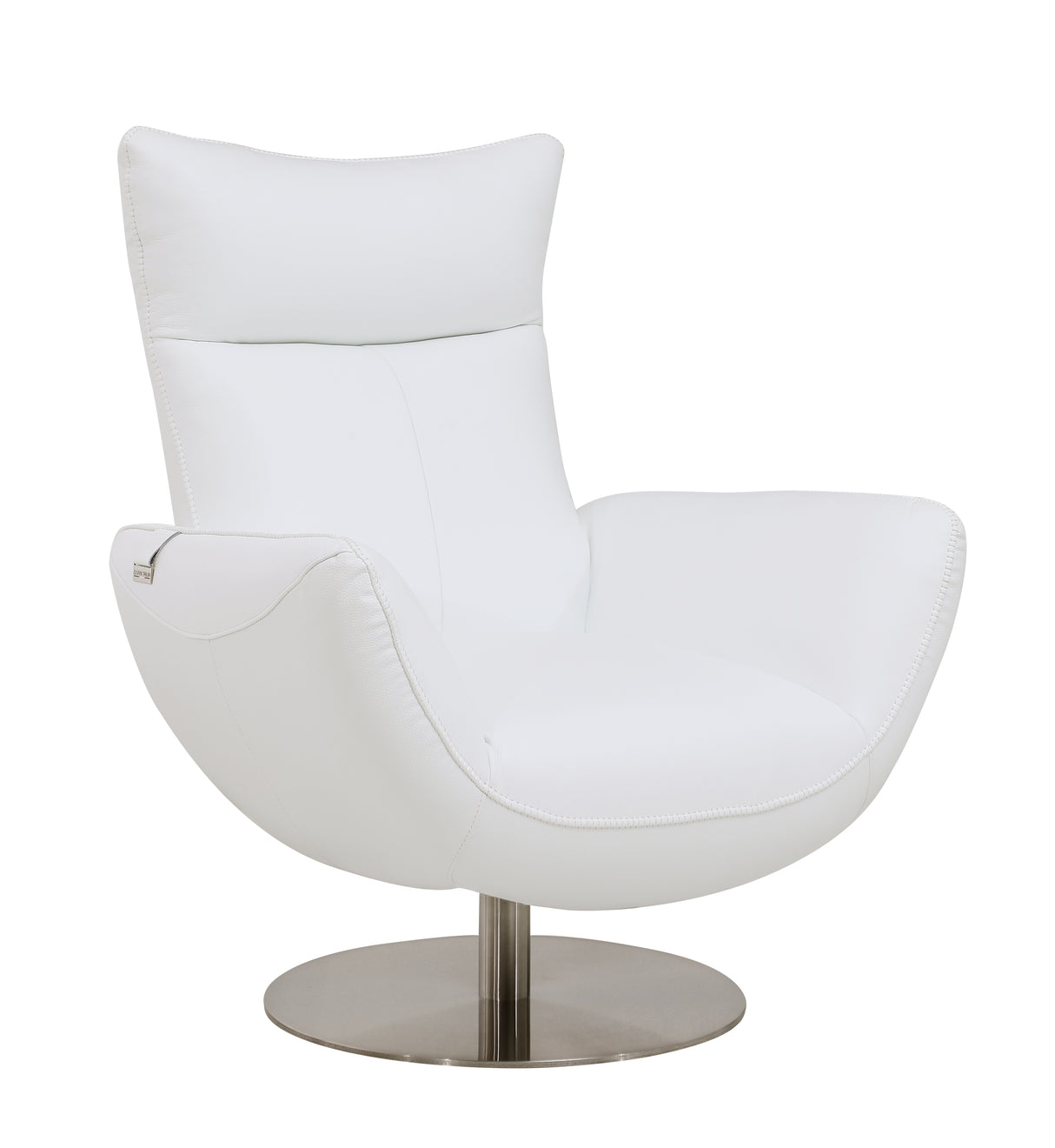 Global United Modern Genuine Italian Leather Upholstered Chair Home Elegance USA