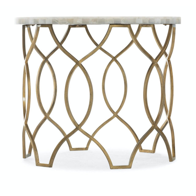 Hooker Furniture Melange Corrina Round Lamp Table