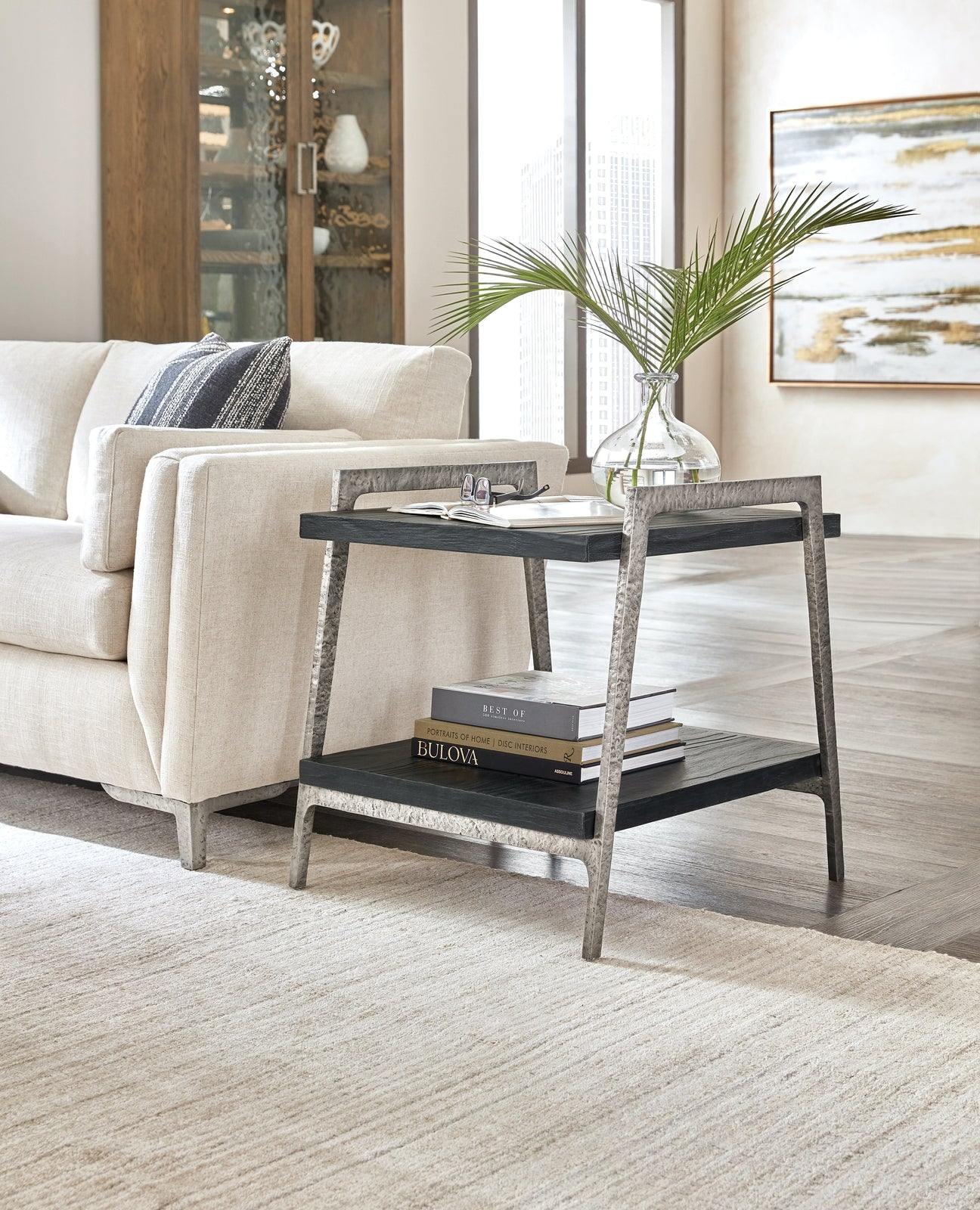 Hooker Furniture Chapman Shou Sugi Ban End Table
