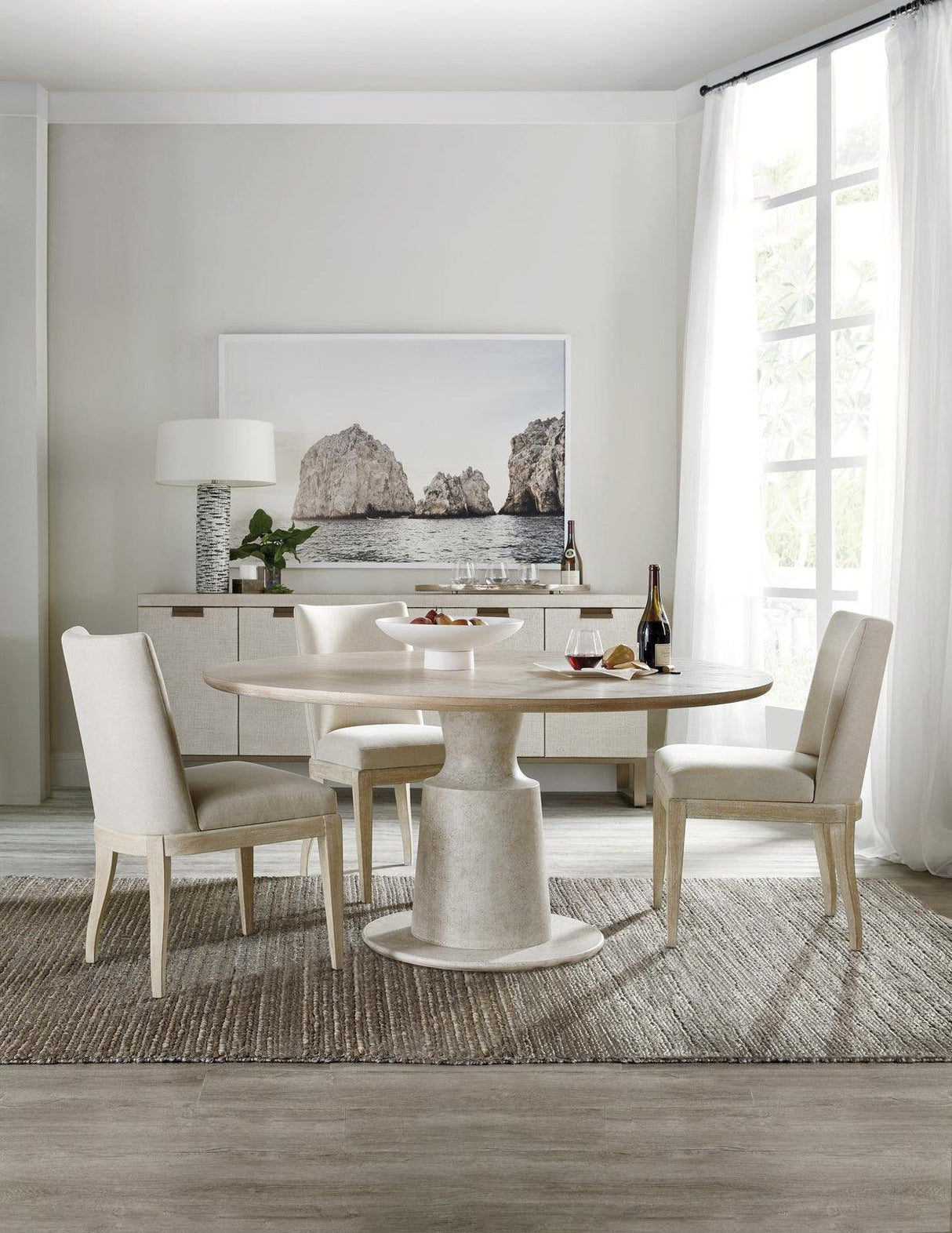 Cascade Pedestal Dining Table | Hooker | Home Elegance USA