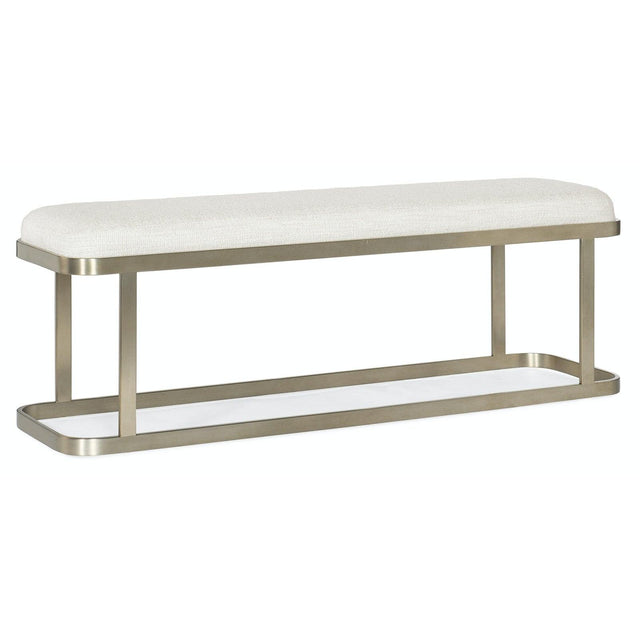 Hooker Furniture Linville Falls River Branch Upholstered Bench