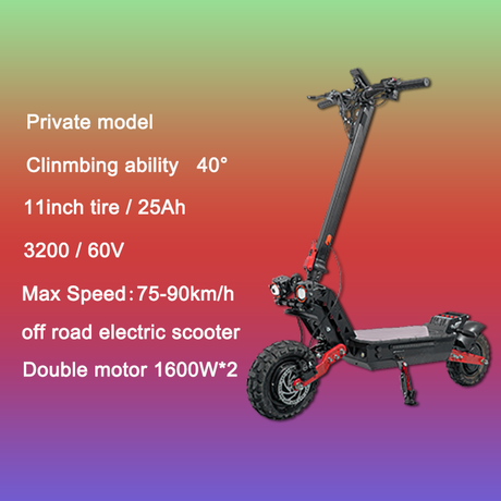 New 3200W 60V Dual Motor E-scooter Foldable Stronge Tire Adult Off Road Electronic Scooter
