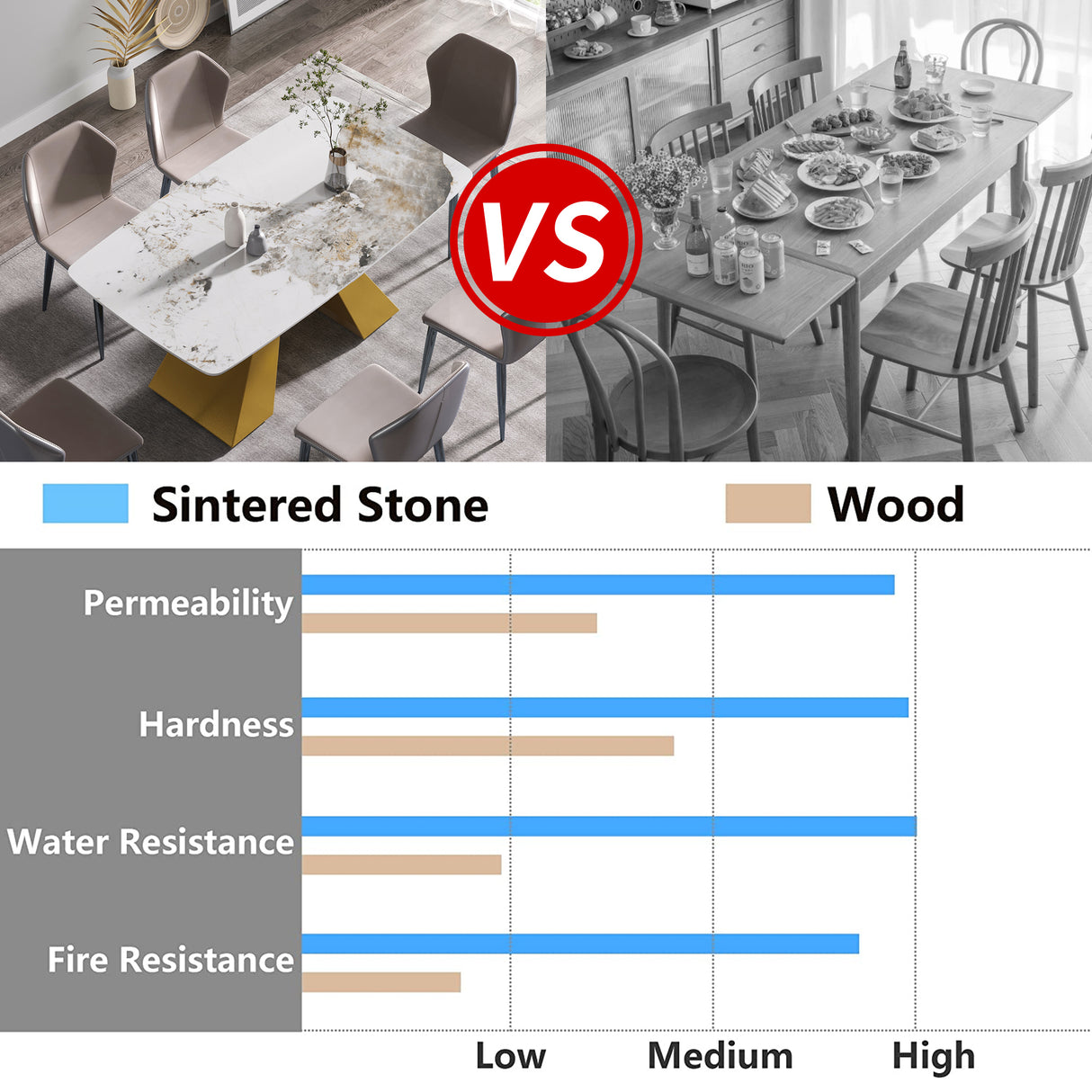 63"Modern artificial stone pandora white curved golden metal leg dining table - 6 people | Home Elegance USA