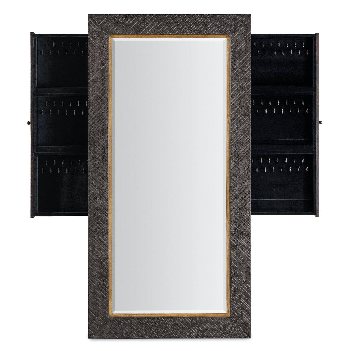 Big Sky Floor Mirror With Jewelry Storage | Hooker | Home Elegance USA