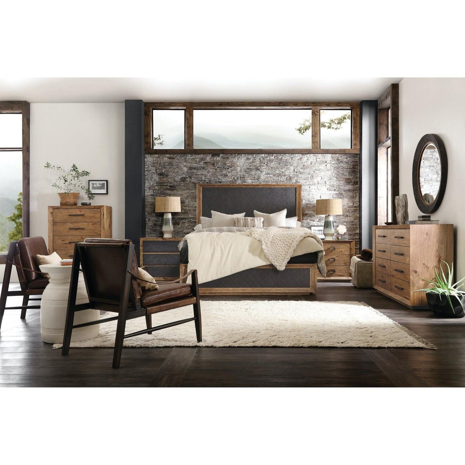 Big Sky Panel Bed | Hooker | Home Elegance USA