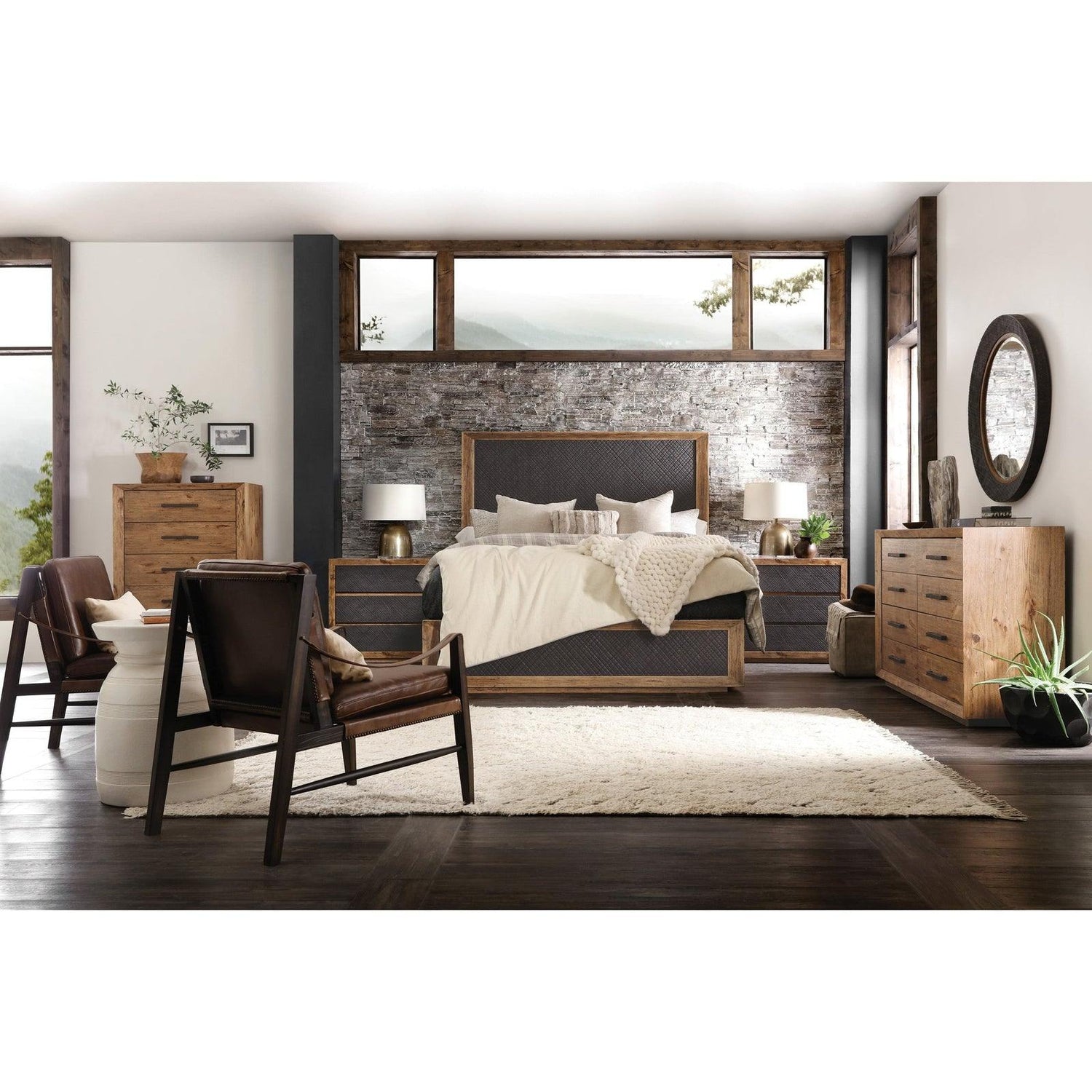Big Sky Panel Bed | Hooker | Home Elegance USA